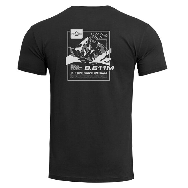 Pentagon T-Shirt K2 Mountain, schwarz