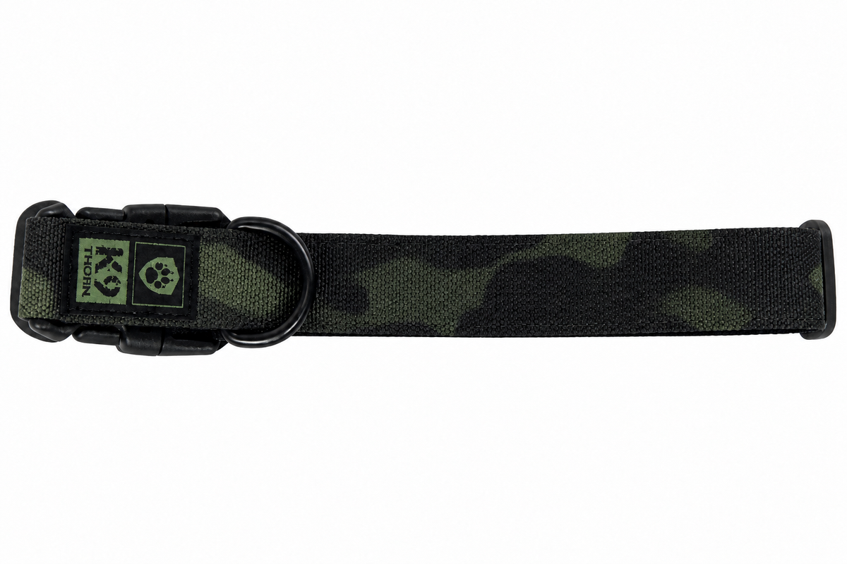 K9 Thorn Collar 25mm, Camo Black