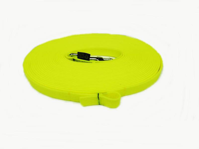 K9 Thorn Gummileine mit Karabinerhaken 20mm/5m, gelb