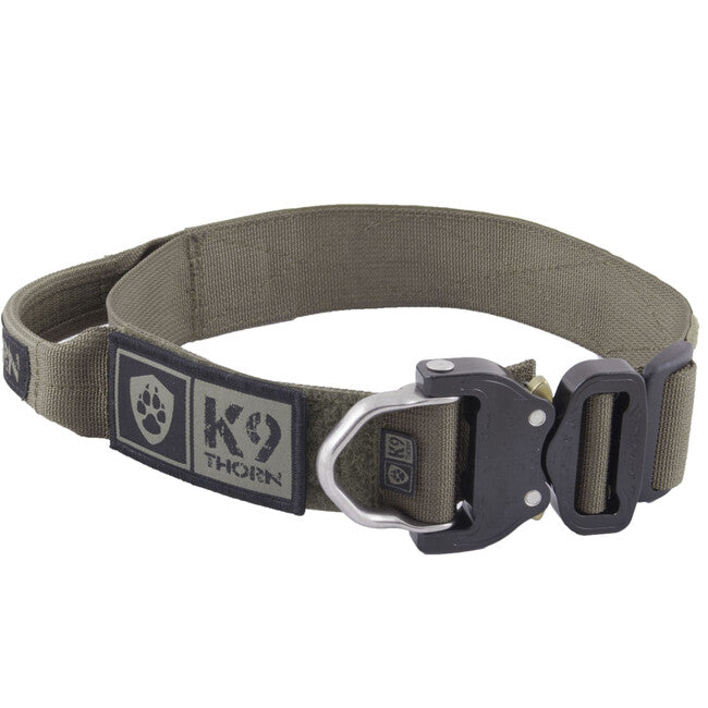K9 Thorn Halsband mit Griff Cobra-Echo 38mm, oliv