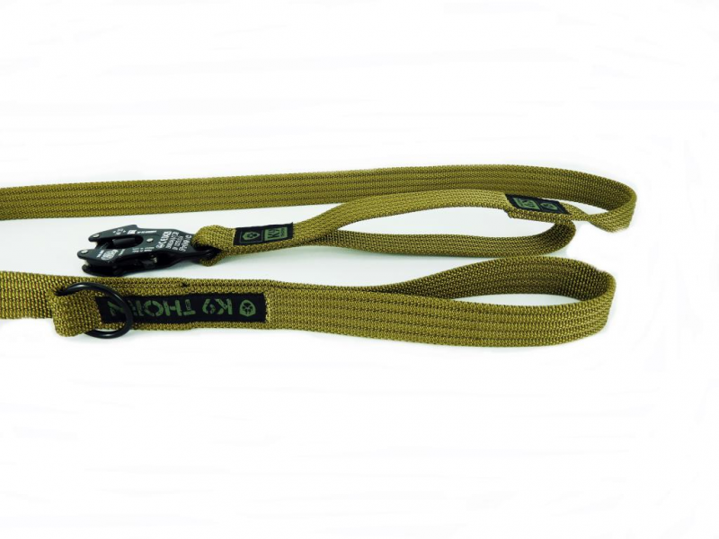 K9 Thorn Kong Frog mit 2 Griffen leine 200cm, Kojote