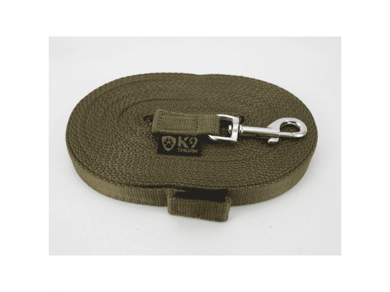 K9 Thorn leine mit karabiner 20mm/3m, oliv