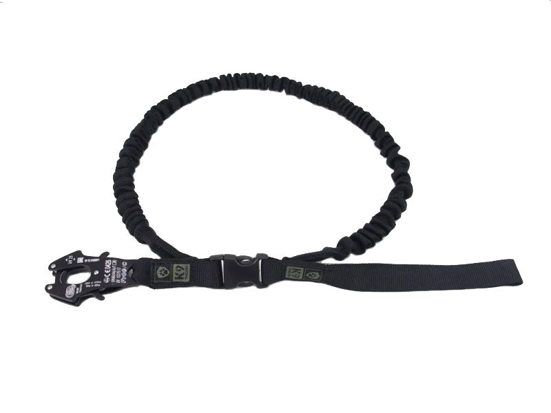 K9 Thorn Kong-Frog-Karabiner leine mit Schalldämpfer, schwarz, M