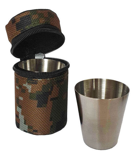 Kali Digital woodland schnapsbecher mit hülle, 0,25 dcl