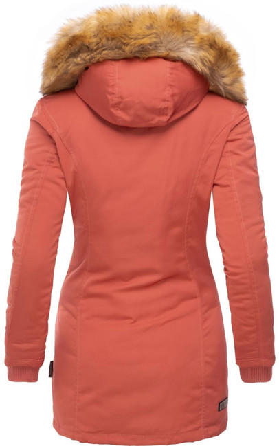 Marikoo Karmaa damen-Winterjacke mit Kapuze, dark coral