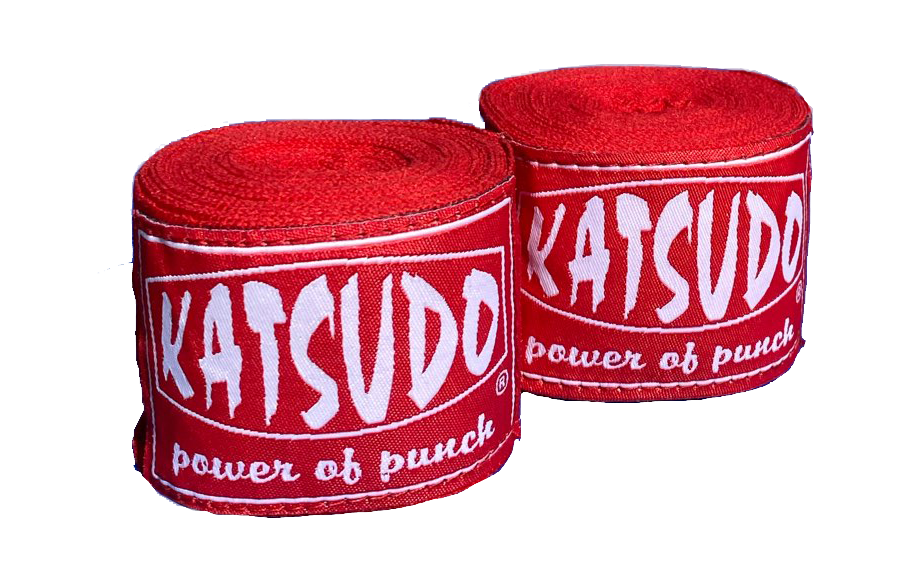 Katsudo Path Elastische Boxbandagen, rot
