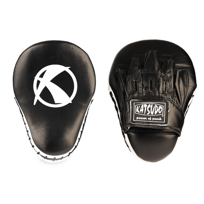 Katsudo Hook Boxpratzen aus Leder, schwarz
