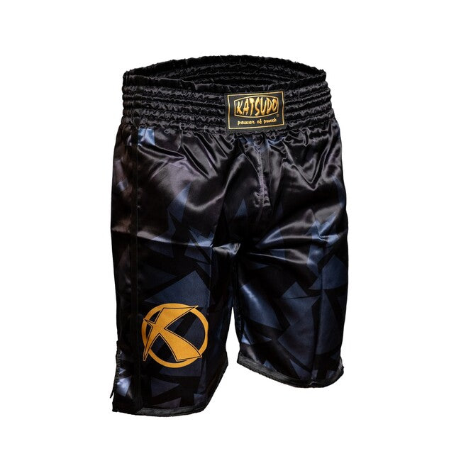 Katsudo Fight Shorts, schwarz-gold