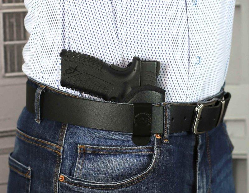 Falco Smith IWB Nylonholster zum Tragen in der Hose CZ P07, schwarz rechts