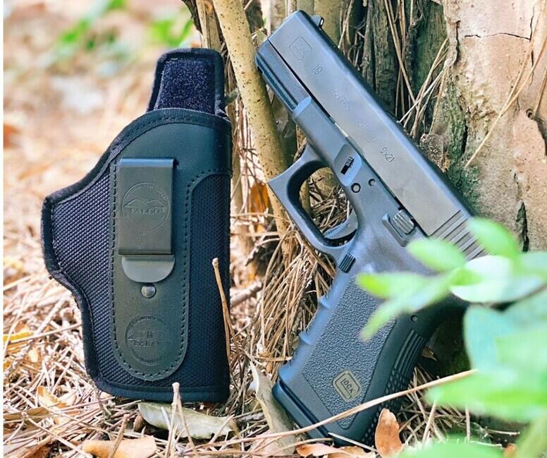 Falco Cz P10 M smith iwb nylonholster zum tragen in der hose, schwarz rechts