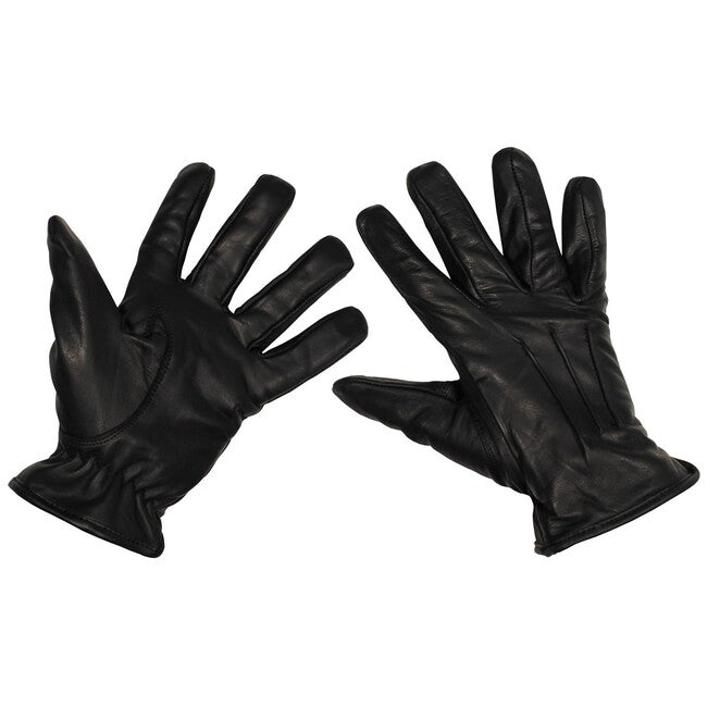 MFH Lederhandschuhe sicherheit, schnittfest, schwarz