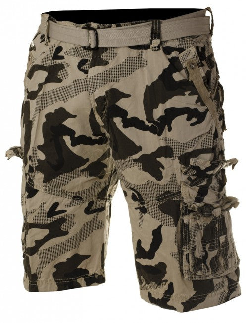 Loshan kurz Hose Vintage s opaskom weiß maskac