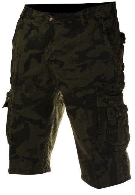 Loshan Hose Vintage Kurz vzor woodland