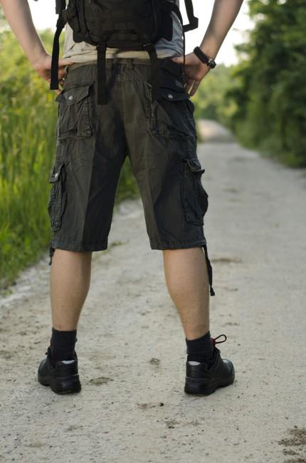 Loshan kurz Hose Vintage oliv