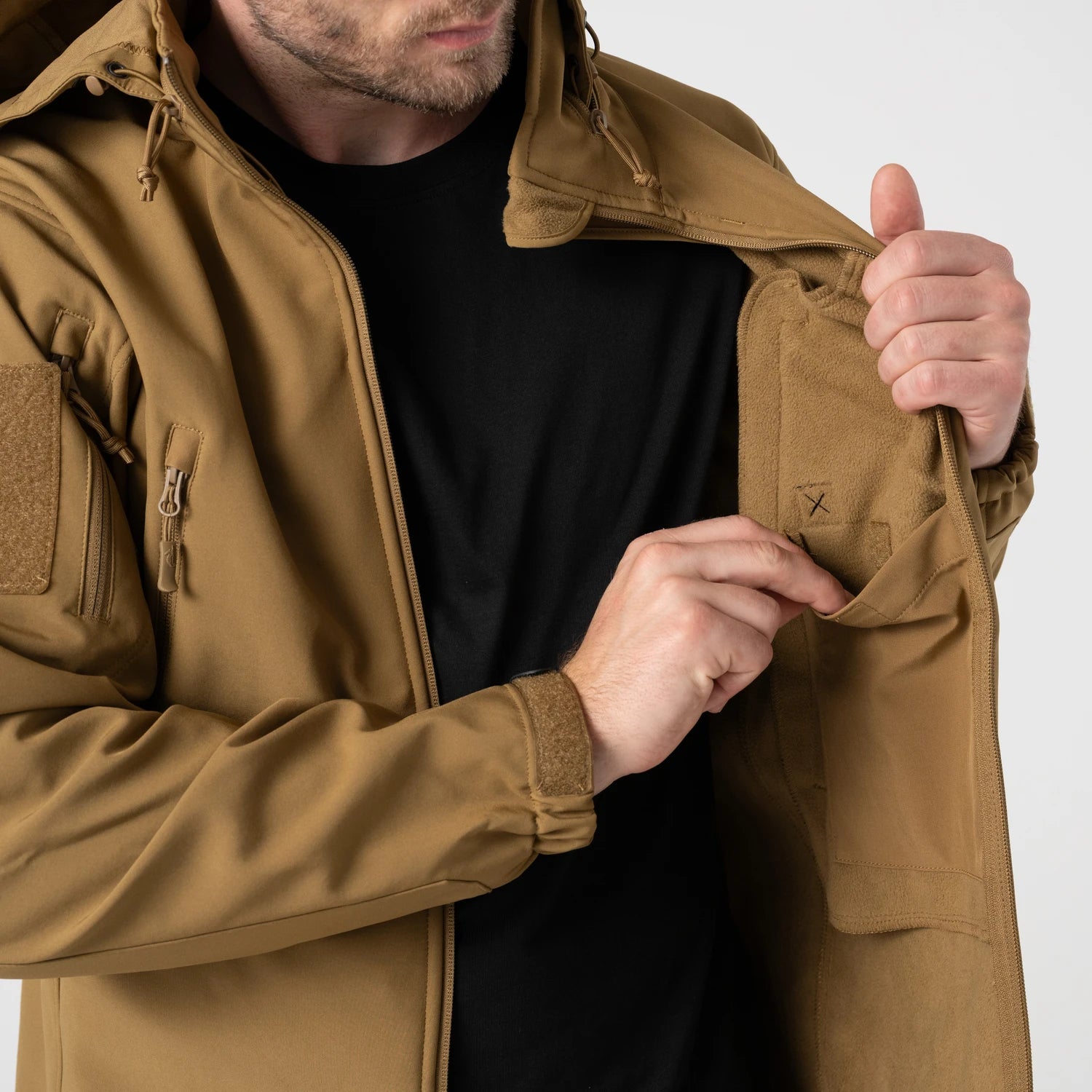 Helikon-Tex GUNFIGHTER bunda Shark Skin, Flecktarn – detail 9