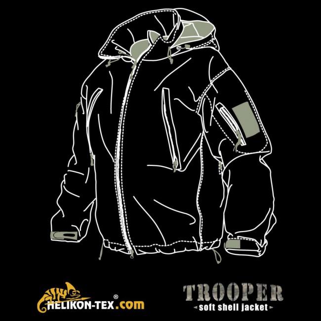 Helikon-Tex Jacke Trooper SoftShell, Alpha Green