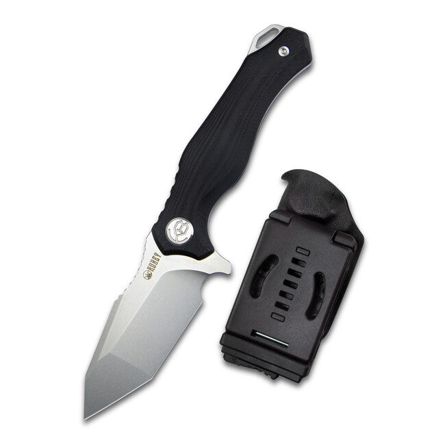 KUBEY Golf Messer mit fester Klinge Schwarz