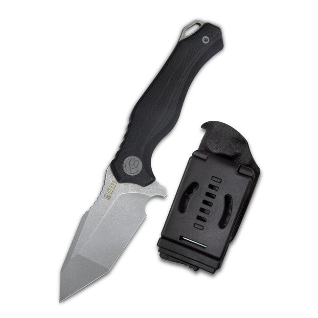 KUBEY Golf SW feststehendes messer schwarz