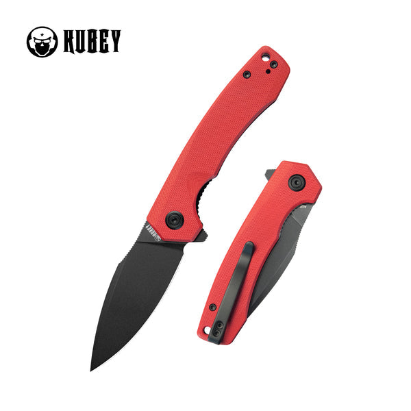 KUBEY Calyce Drop Pt. Schließmesser Rot/Schwarz