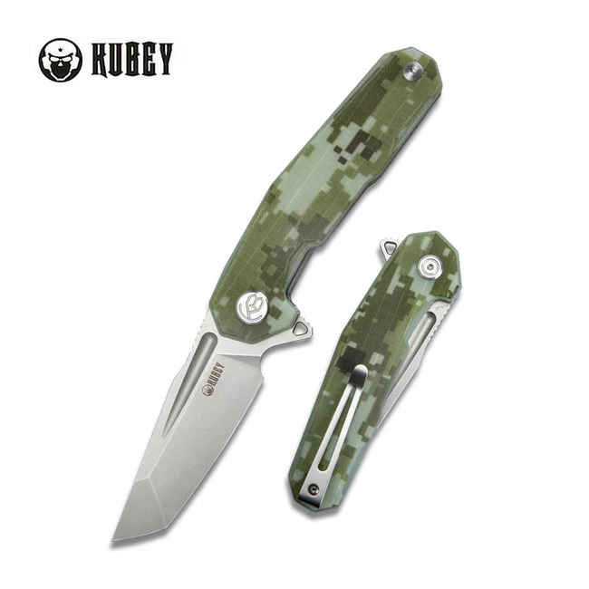 KUBEY Carve Klappmesser stahl aus 10, camo