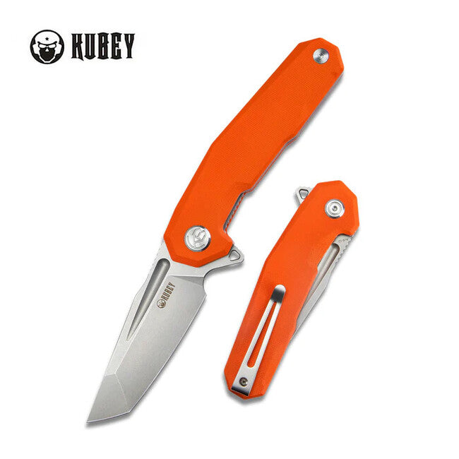 KUBEY Carve Schließmesser, stahl aus 10, orange