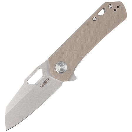 KUBEY Duroc Tan G10 schließmesser