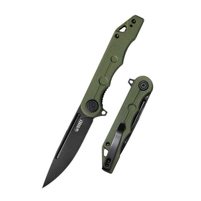 KUBEY Mizo Grün & Schwarz Schließmesser