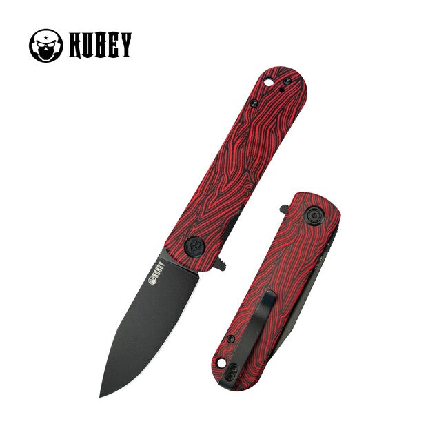 KUBEY NEO Outdoor Rot-Schwarz Dam. & Schwarz Schließmesser