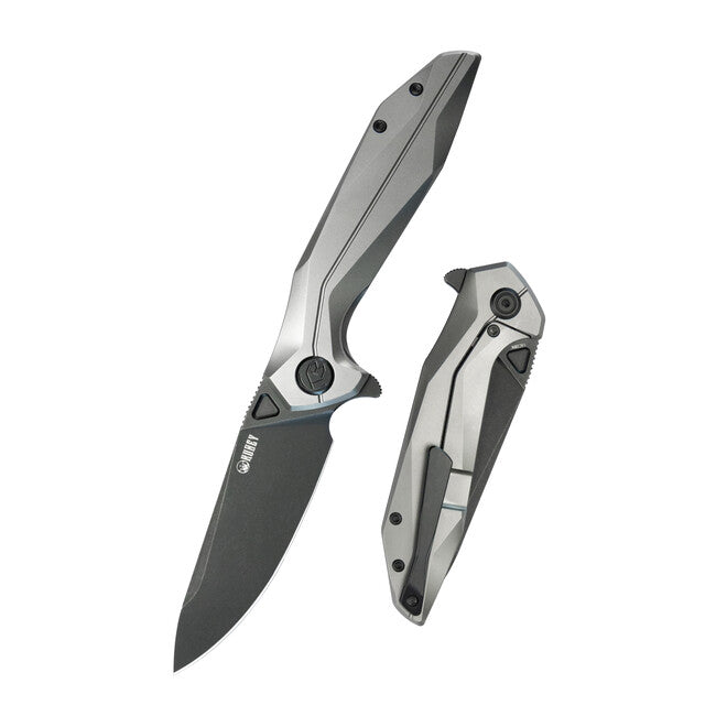 KUBEY Nova Schließmesser silber & schwarz