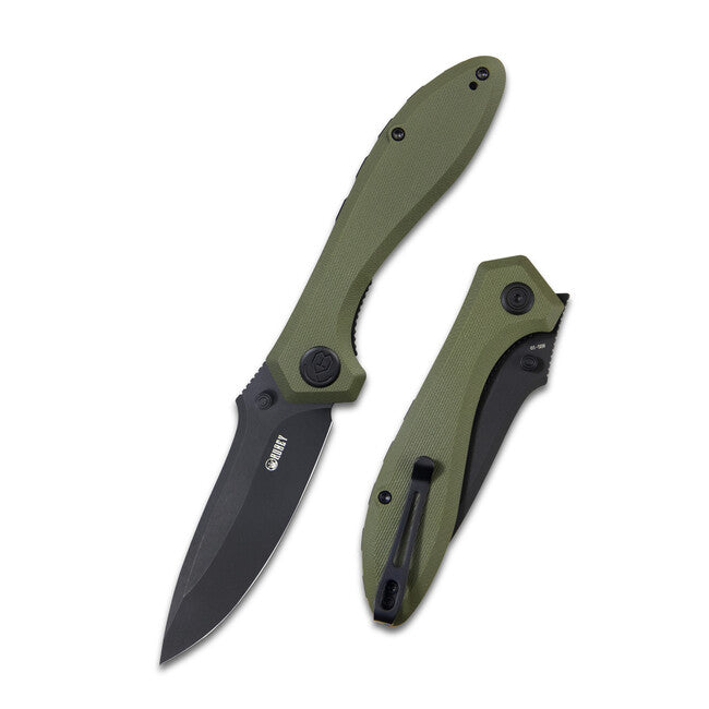 KUBEY Ruckus Grün & Schwarz Schließmesser