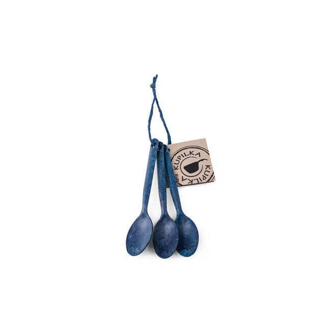 Kupilka 3 3er-Set Teelöffel, blau
