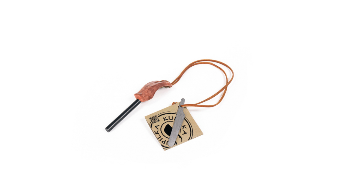 Kupilka FS8R Firesteel 8 Roter Feuerstein, 124 mm, rot