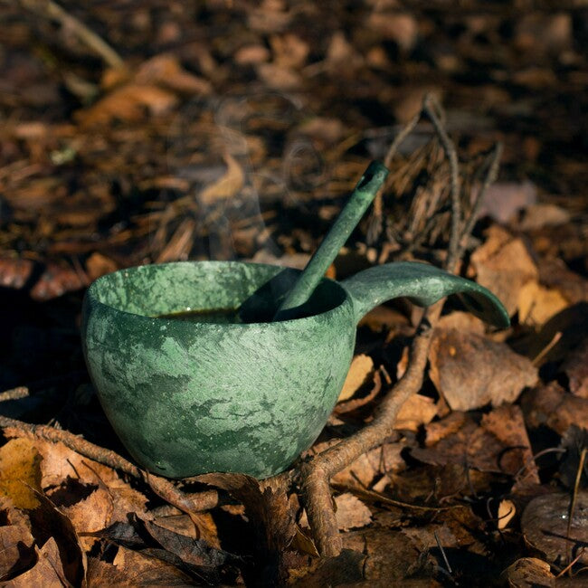 Kupilka Becher mit Löffel, 210 ml, grün