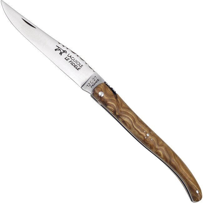 Laguiole le Fidele taschenmesser Laguiole geschmiedet Olivenholz