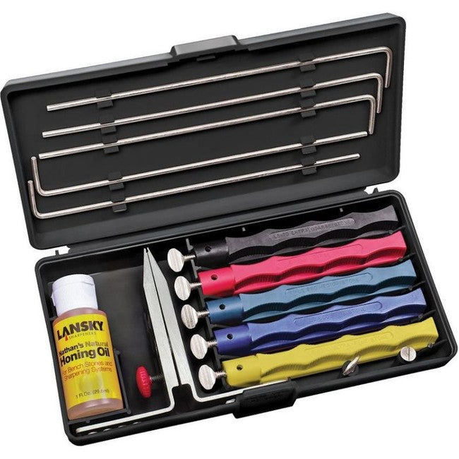 Lansky Knife Sharpening System Deluxe Messerschärfer-Set, 5 Stück