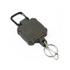 Leguon Keyhex Karabiner mit Stahlseil für Schlüssel, olivgrün