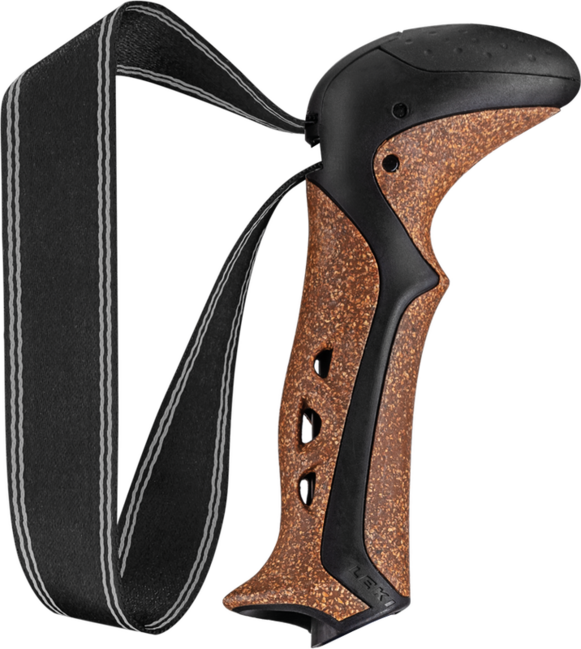 LEKI Aergon CorTec | Soft Strap, schwarz-braun, 18 mm
