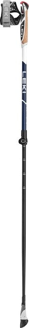 LEKI Smart Supreme Nordic Walking Stöcke, mitternachtsblau-dunkelmetallic-dunkelblau-weiß, 100 - 130 cm