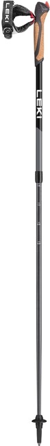 LEKI Spin Nordic Walking Stöcke, schwarz-silbergrau-weiß, 100 - 130 cm
