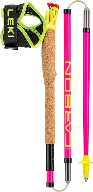 LEKI Ultratrail FX.One Trail Running stöcke, neonpink-schwarz-neongelb