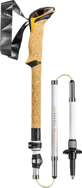 LEKI Cressida FX Carbon AS trekkingstöcke, weiß-mango-silber, 100 - 120 cm
