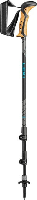 LEKI Khumbu Lite AS Trekkingstöcke, schwarz-petrol-dunkelanthrazit, 100 - 135 cm