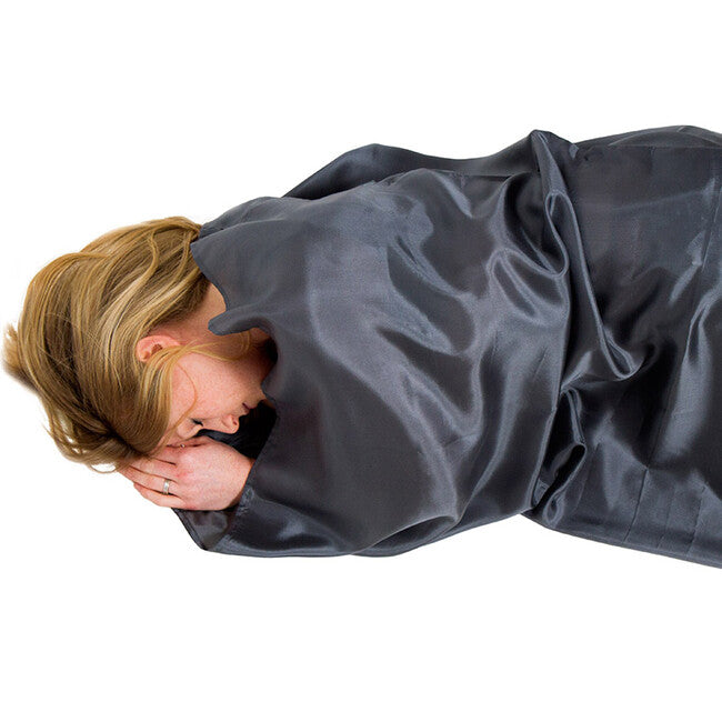 Lifeventure Hodvabna vlozka do spacieho vaku Silk Sleeping Bag Liner, seda