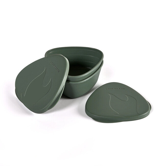 Light My Fire SnapBox original Lunchbox 2er Pack, grün