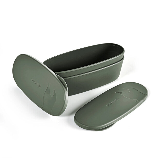 Light My Fire Lunchbox SnapBox oval 2tlg, grün