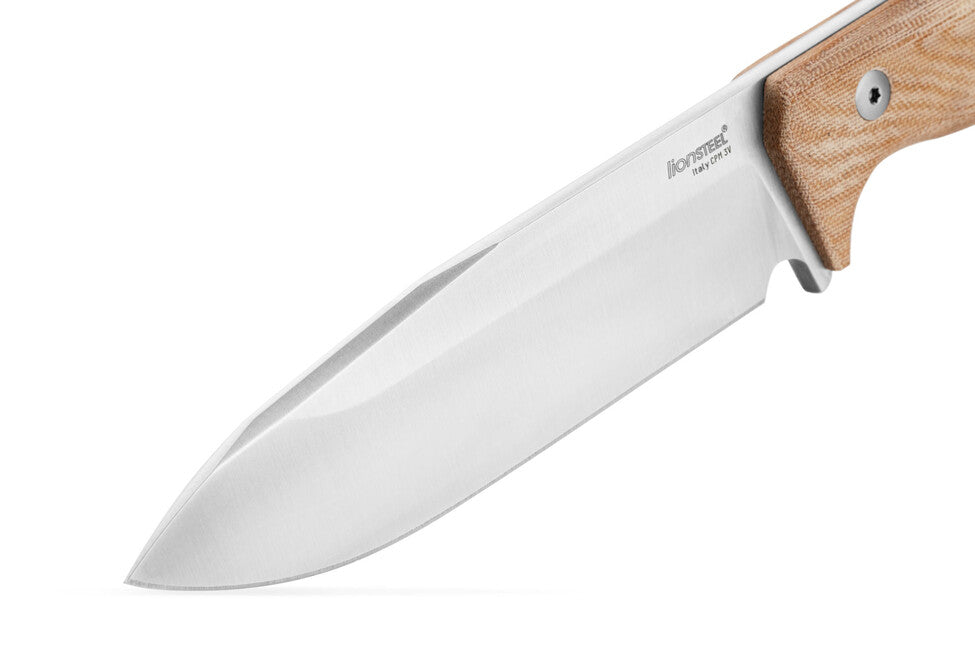 Lionsteel Langer Dolch mit Micarta-Griff T6 CVN CPM 3V