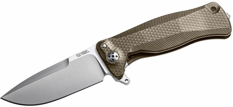Lionsteel SR11 B Comfort taschenmesser mit stabilem titanrahmen