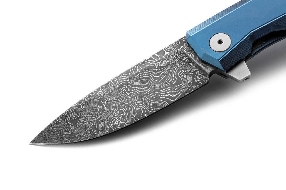 Lionsteel MYTO MT01D BL Luxustaschenmesser mit massivem Titan-Griff