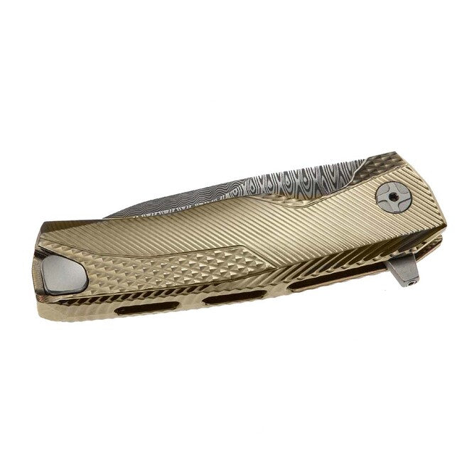 Lionsteel ROK DD GL Luxustaschenmesser mit massivem Titan-Griff