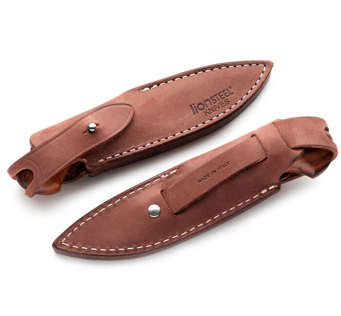 Lionsteel WILLY WL1 ST Santos Holzgriff messer mit feststehender Klinge